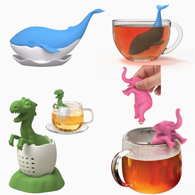 Loose Leaf Tea Infuser - مصفاة شاي سيليكون مصفاة شاي أسود