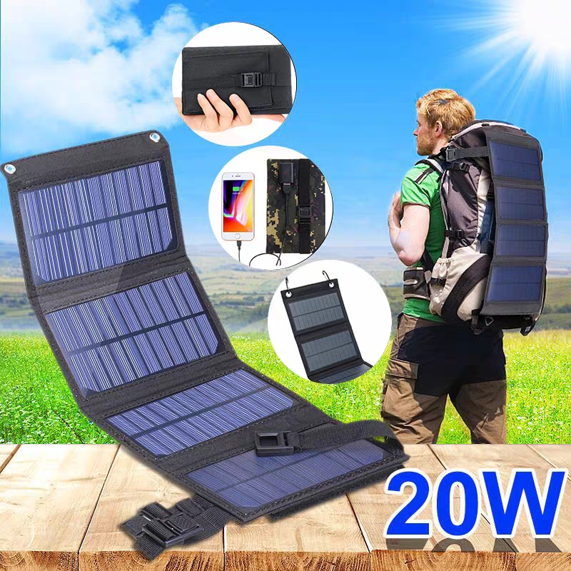 Solar Charger Panel Foldable - لوح شمسي قابل للطي 20 واط