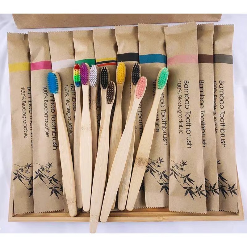 Bamboo Toothbrush Set - 5-30 قطعة فرشاة أسنان من الخيزران