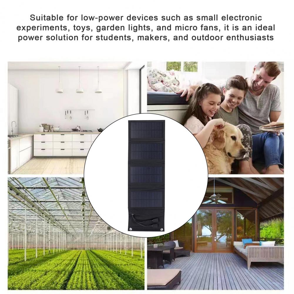 Solar Charger Panel Foldable - شاحن لوحة شمسية خفيف الوزن قابل