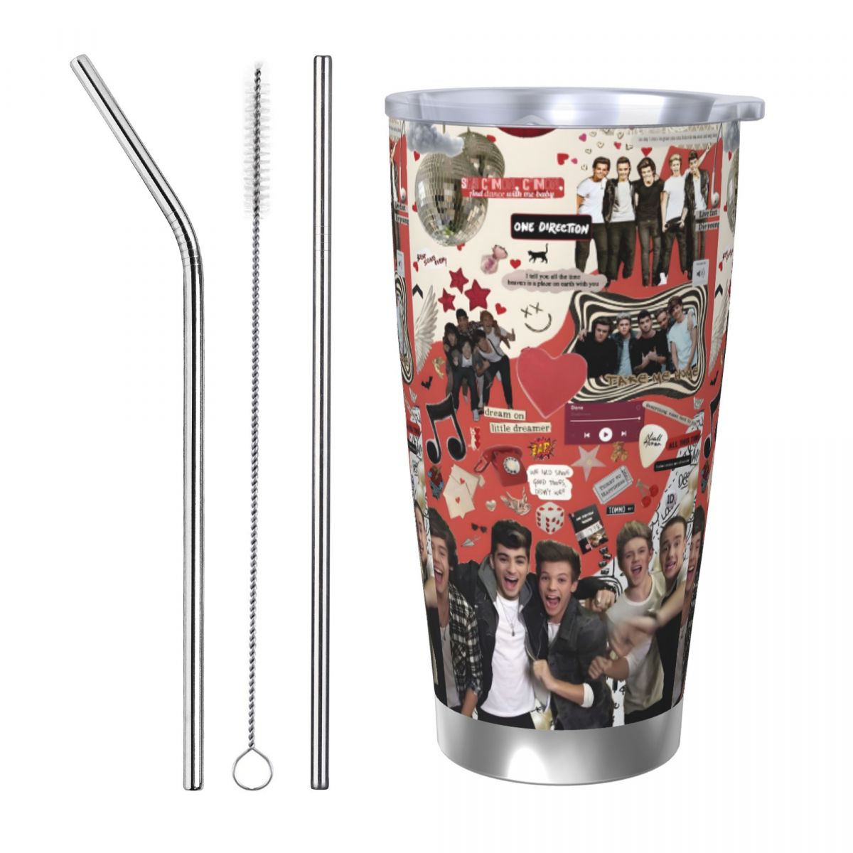 Stainless Steel Straw - كوب سيارة من الفولاذ المقاوم للصدأ