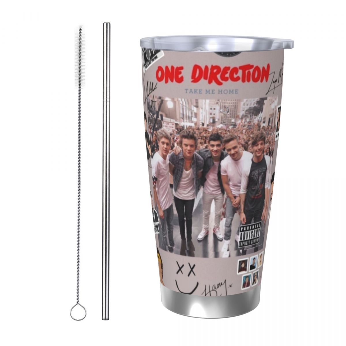 Stainless Steel Straw - كوب سيارة من الفولاذ المقاوم للصدأ
