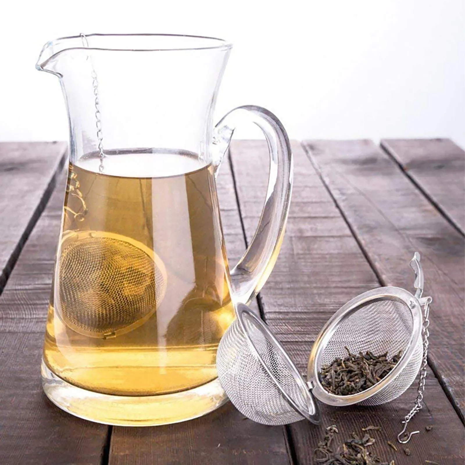 مصفاة شبكة كروية من الفولاذ ال - مراجعة Loose Leaf Tea Infuser وسعره