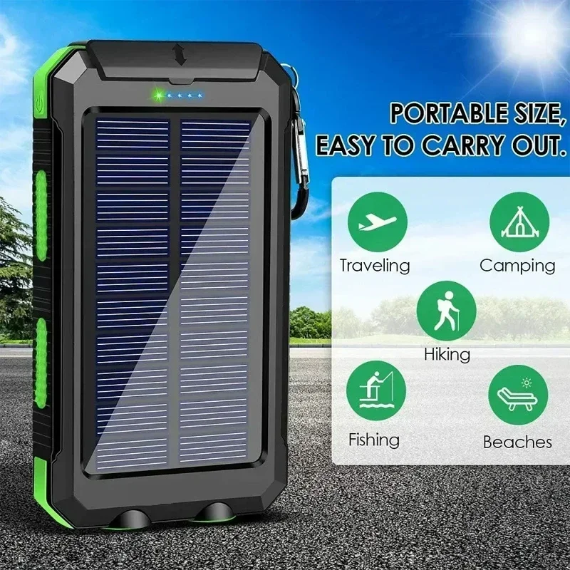 Lenovo 50000mAh Solar Power Ba - مراجعة Solar Charger Panel Foldable وسعره