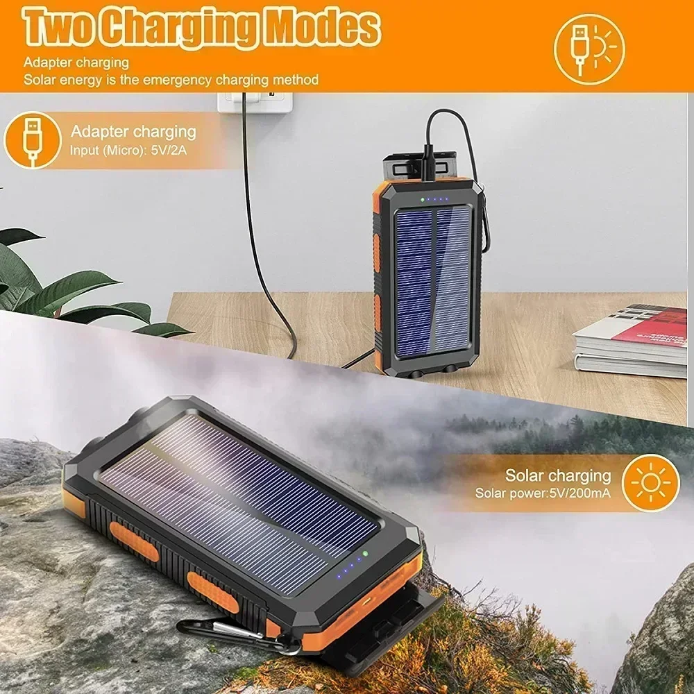 Lenovo 50000mAh Solar Power Ba - مراجعة Solar Charger Panel Foldable وسعره