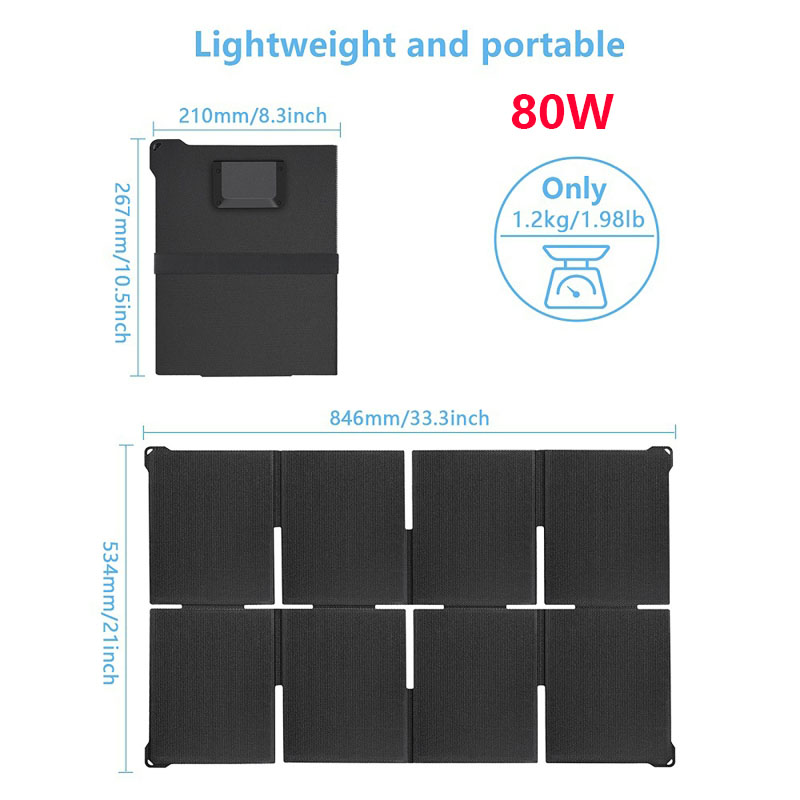 شاحن شمسي محمول قابل للطي عالي - مراجعة Solar Charger Panel Foldable وسعره