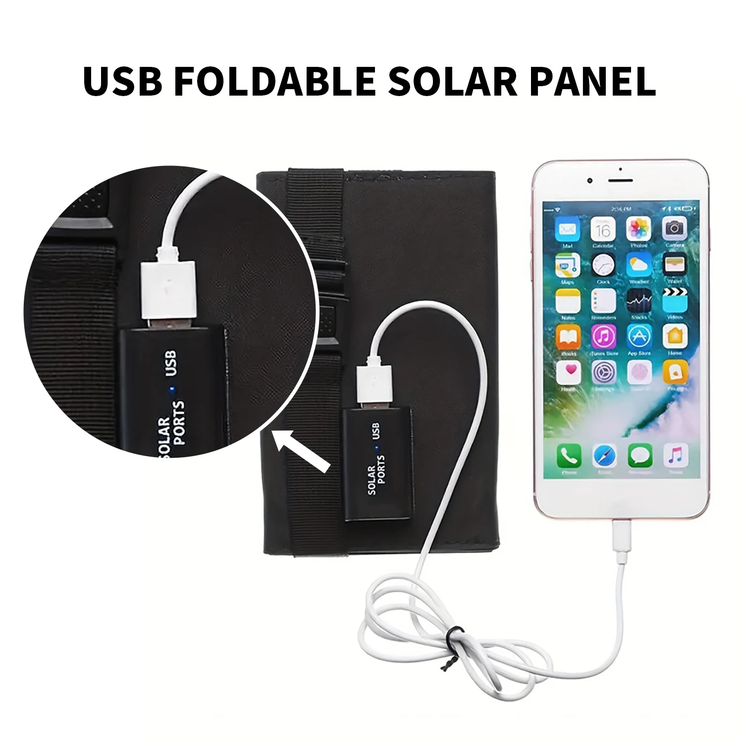 لوح شمسي قابل للطي 20 واط 50 و - مراجعة Solar Charger Panel Foldable وسعره