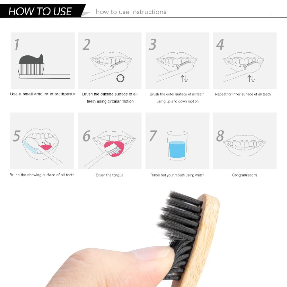 10 عبوات فرشاة أسنان من الخيزر - مراجعة Bamboo Toothbrush Set وسعره