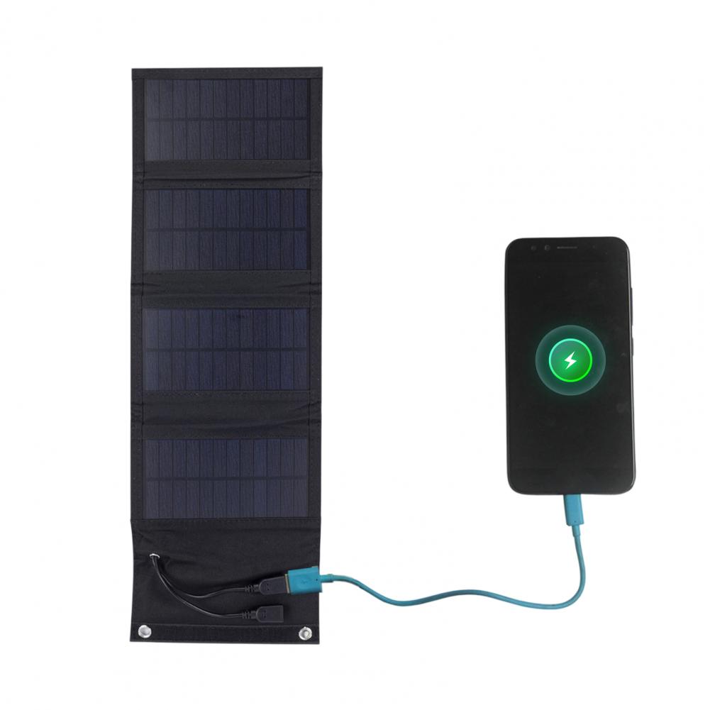 شاحن شمسي محمول قابل للطي بقوة - مراجعة Solar Charger Panel Foldable وسعره