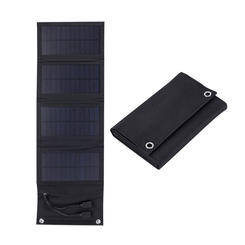 شاحن شمسي محمول قابل للطي بقوة - مراجعة Solar Charger Panel Foldable وسعره