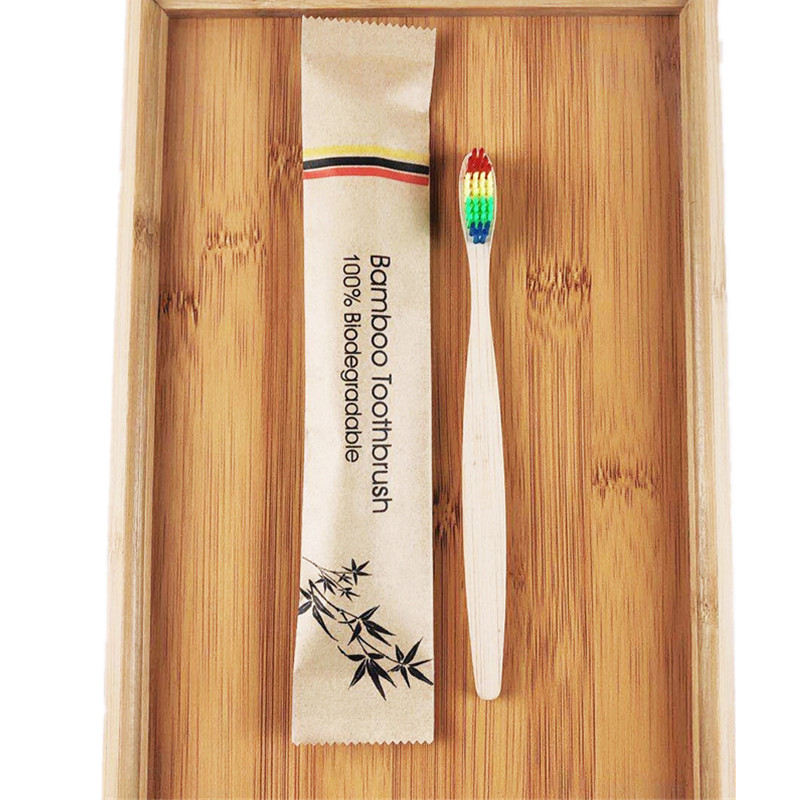 50/100 قطعة مخصصة النقش بالليز - مراجعة Bamboo Toothbrush Set وسعره