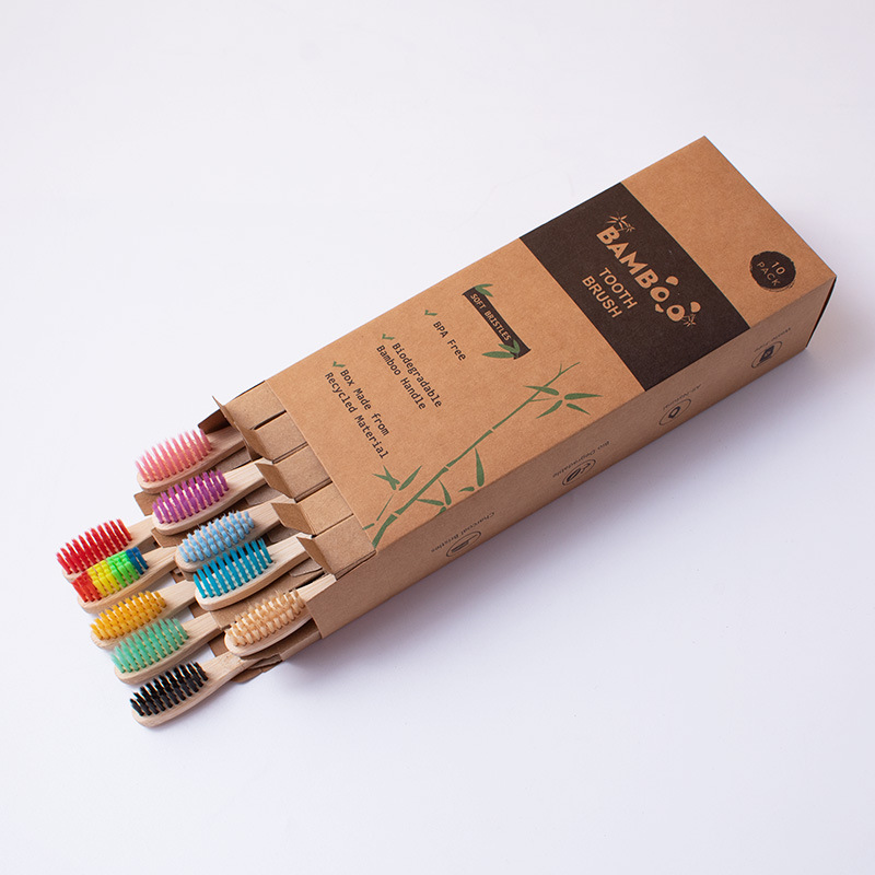 الكبار أشار الذيل شقة الخيزران - مراجعة Bamboo Toothbrush Set وسعره