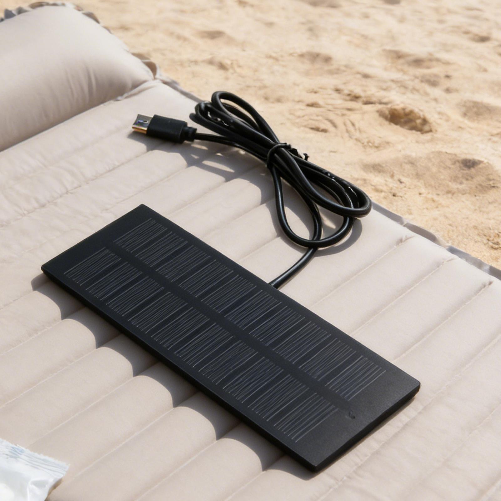 شاحن لوحة شمسية 5 واط 5 فولت م - مراجعة Solar Charger Panel Foldable وسعره