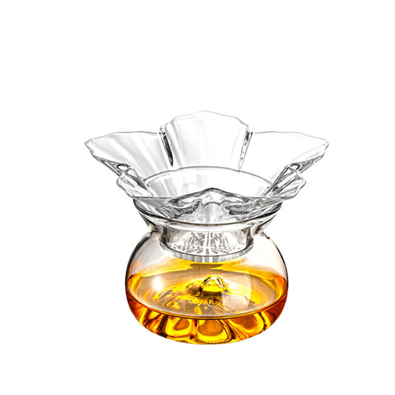مصفاة شاي زجاجية مع حامل وصحن  - مراجعة Loose Leaf Tea Infuser وسعره