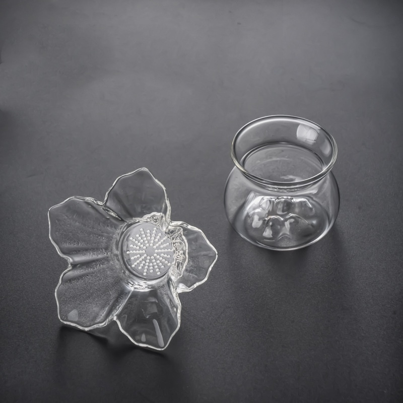مصفاة شاي زجاجية مع حامل وصحن  - مراجعة Loose Leaf Tea Infuser وسعره