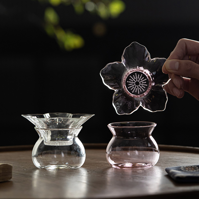 مصفاة شاي زجاجية مع حامل وصحن  - مراجعة Loose Leaf Tea Infuser وسعره