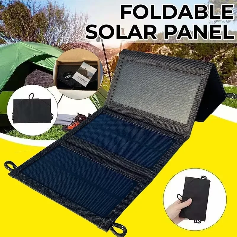 لوح شمسي قابل للطي بقوة 500 وا - مراجعة Solar Charger Panel Foldable وسعره