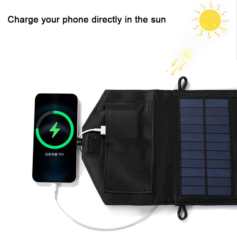 شاحن شمسي محمول قابل للطي بقوة - مراجعة Solar Charger Panel Foldable وسعره