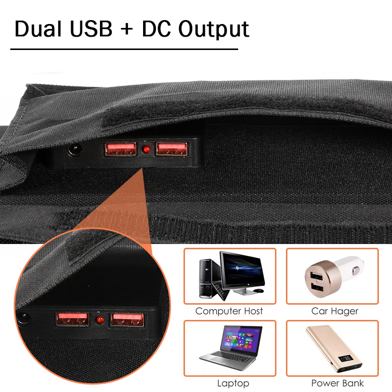 شاحن شمسي محمول قابل للطي بقوة - مراجعة Solar Charger Panel Foldable وسعره