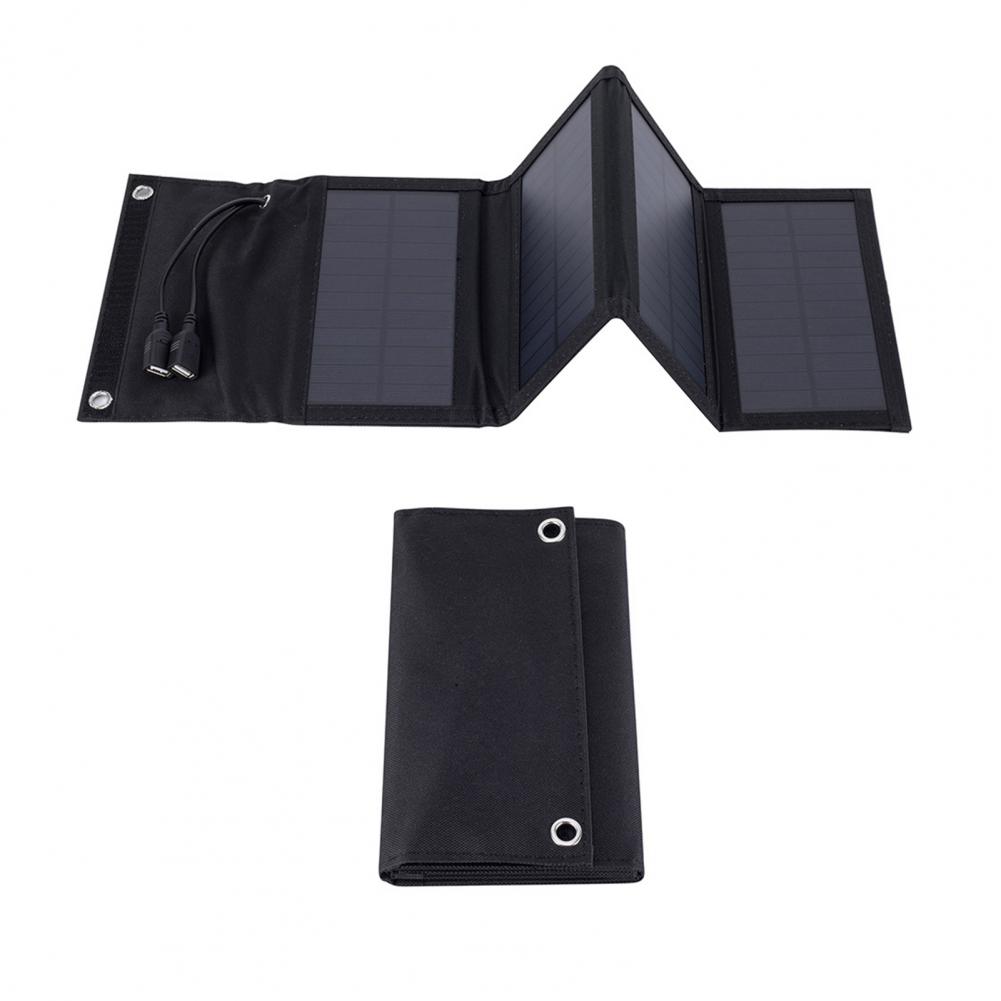 شاحن لوحة شمسية خفيف الوزن قاب - مراجعة Solar Charger Panel Foldable وسعره