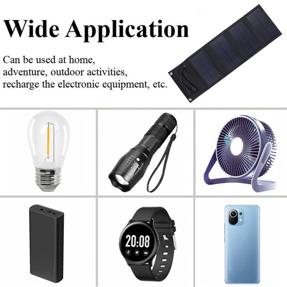 شاحن لوحة شمسية خفيف الوزن قاب - مراجعة Solar Charger Panel Foldable وسعره