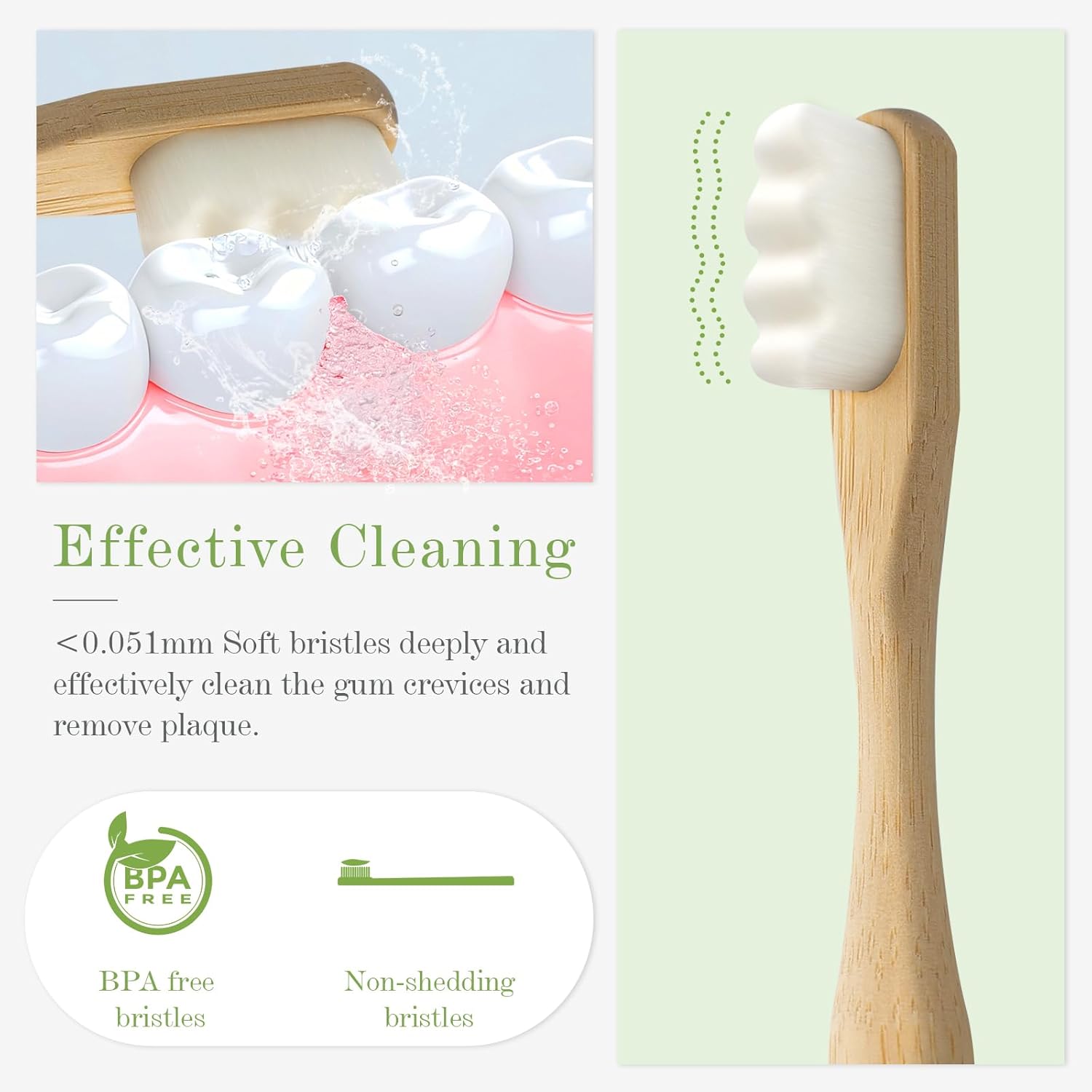 4 قطع من فرش أسنان الخيزران ال - مراجعة Bamboo Toothbrush Set وسعره