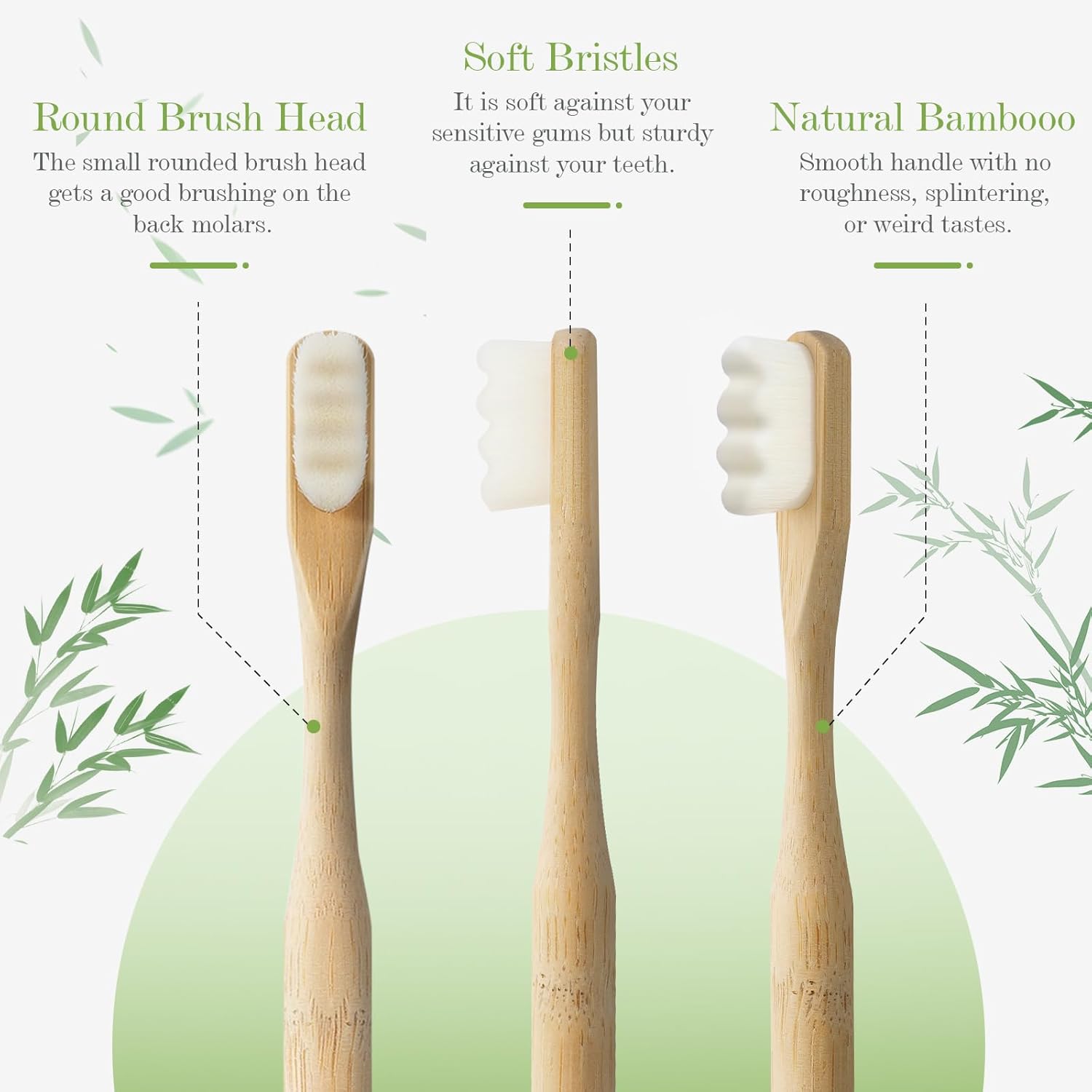 4 قطع من فرش أسنان الخيزران ال - مراجعة Bamboo Toothbrush Set وسعره